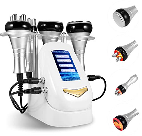 Bnfryn Cavitation Machine, 4 in 1 Multifunctional Body Sculpting Machine, Radio Frequency RF Anti-wrinkle Beauty Equipment for Home Use Spa Salon