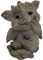 BUSDUGA 2891 Garten Drache stehend Steinoptik 17cm Dekodrache