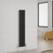 Warmehaus Radiateur traditionnel double colonne en fonte style vertical Noir 1500 x 290 mm