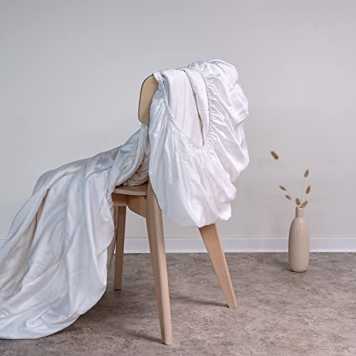 AGAPIE Matratzenschoner aus 100% Bambus Lyocell - 140 x 200 cm - nachhaltig, atmungsaktiv, antibakteriell - Allergiker-Matratzenschutz