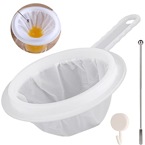 Feines Sieb, Haarsieb Sieb Küche, 400/200 /100 Mesh Küchensieb Kunststoff, Kleines Passiersieb mit Griff, für Saft, Milch, Kaffee (100 mesh)