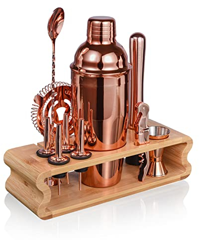 Cocktail Shaker Set,Esmula 750ML 12 Teiliges Edelstahl Barkeeper Kit Geschenk für Männer, Frauen, Freunde, Home Stylish Bar Tool Set mit Cocktail Rezeptheft