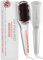 Lily England Ionic Hair Straightener Brush for Women - Fast Heating Ceramic & Anti-Scald Design with Adjustable Temperature - Hot Straightening Brush for Hair Styling in Rose Gold