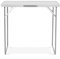 SA Products Utility Folding Table - Portable Foldable Table for Camping, Party & Picnic - Lightweight Small Folding Table - Sturdy Outdoor Patio Furniture with Aluminium Frame (2.3ft White)