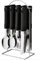 MAXPERKX Metal Cutlery Dinner 24X Stainless Steel Silverware Set Kitchen Kit Include Knife Fork Spoon Mirror Polished Dishwasher Safe Table Spoon Fork Teaspoon Stand Serving Utensil Cutlery Utensils