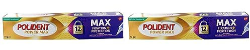 Polident Crème Fixatrice Maximum Contrôle, Pour Prothèses Dentaires Partielles ou Complètes, Embout Précision, Gel crème fixative, 70g (Lot de 2)