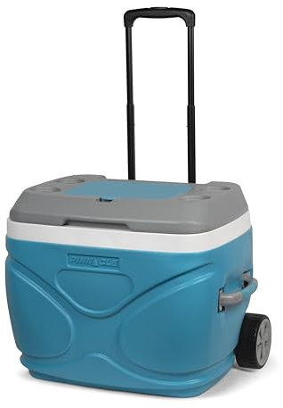 Pinnacle Thermoware Prudence 66 Litro Roller Hydra Enfriador Pinnacle sobre Ruedas, Outdoor, Azul, 66 Liter