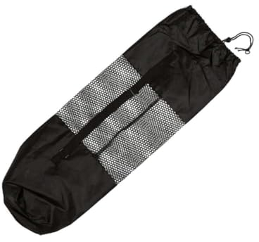 Wedhapy Langlebige Yogamatte Aufbewahrungstasche Yogamatte Yoga Bag Yoga Matten Träger tragbarer Mesh Pilates Matten Tasche Yoga Matten Organizer Schwarz