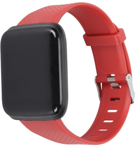 Smart Watch for Men Women, 1.44in HD Touch Screen Fitness Watch, Message Reminder, Sleep Monitor, Multiple Sport Mode, Activity Trackers Smartwatch for Android for IOS (Red)