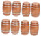 UPKOCH 8 STK Bierfass USA-Kostüm Zubehör für Spielsets Spielzeug für Kinder kinderspielzeug Modelle Miniatur-Holzfass Miniatur-Weinfass Tasche Kleines Suite Statue schmücken hölzern