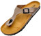 GONKOS®, Sandali in Pelle, Sottopiede Anatomico in Sughero, Vera Pelle, Sughero Naturale, Fibbia Regolabile sul Piede, Infradito Unisex, Sandali di Qualità Made in Spain, Colore Pietra Taglia 45