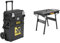 Stanley 1-94-210 Servante d'Atelier Cantilever Gamme Fatmax - Organiseur À Cloisons Amovibles & Établi pliable FatMax (chargeable jusqu'à 455 kg, avec pieds en métal pour une stabilité maximale