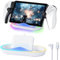 AXFEE Charging Stand for PlayStation Portal, Portable Charging Stand with 14RGB Light Modes and Type-C Cord, Ps Portal Stand, Charge Base Holder Accessories for Playstation 5 Portal Console（White)