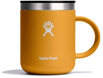 Hydro Flask - Reisekaffeeflasche 354 ml (12 oz) - Vakuumisolierter Edelstahl-Reisebecher mit auslaufsicherem Flex Sip Deckel - Weite Öffnung - Fossil