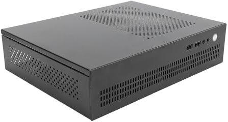 Caja ITX Compacta para PC Gaming con Refrigeración Eficiente, Soporte de Acero y Puerto USB 2.0 - Mini Torre para Ordenador de Juegos con Enfriador de CPU y Espacio para SSD