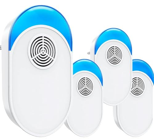 Antizanzare Ultrasuoni, Repellente Zanzare Ultrasuoni, Elettrico Ultrasuoni per Anti Zanzare, Topi, Scarafaggi, Insetti, Ratti, Ragni, Roditori, Mosche, Formiche