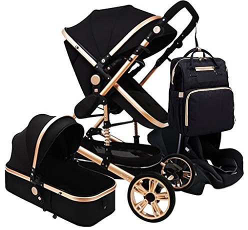 HAQMG Kinder Buggy Kinderwagen Organizer mit Fusssack for Kinderwagen, Kinderwagen 3 in 1 Kombikinderwagen und Babyschale Neugeborene Pram Kinderbuggy mit Mutter-Tasche