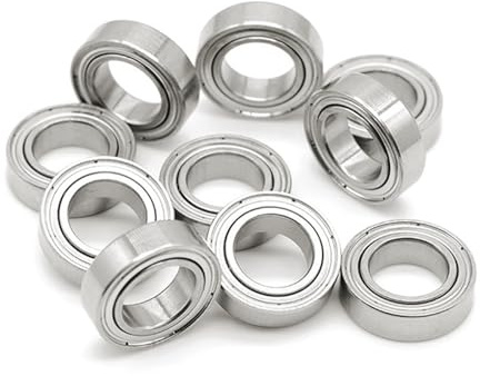 BORDSTRACT MR138ZZ Rillenkugellager 10 Stk | 8x13x4 mm, doppelseitig metallgedichtet, Miniaturlager aus Lagerstahl für rotierende Maschinen.