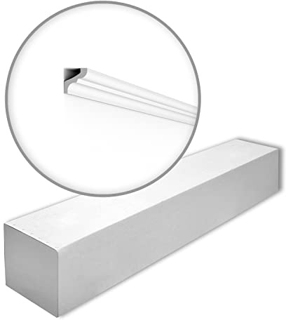 F NOMASTYL Deckenleiste - 10 Stk. (20 m) - 33 x 33 x 2000 mm - NOËL & MARQUET - eine Marke von NMC - Extrudiertes Polystyrol