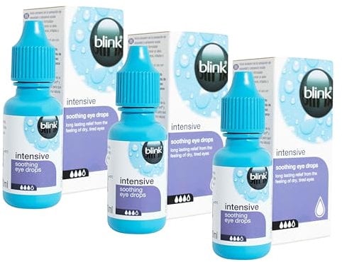 Blink Intensive Eye Drops – 10ml (3-Pack) | Soothing & Lubricating Relief for Dry, Irritated Eyes | Suitable for Contact Lens Wearers | Preservative-Free Formula | Long-Lasting | SterlingSquare