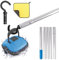 DAZZTIME Gancho para Robot de Piscina,Ganchos para Postes de Piscina,Pool Vacuum Sweeper Hooks,con 5 Barras de Aluminio de Refuerzo Desmontables,Accesorios de Limpieza,para Piscinas O Bajo El Agua