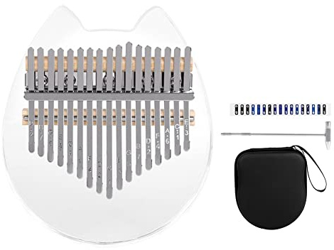 Giwnhvx 1Set Crystal Transparent Thumb Piano Beginner Plucked Instrument Musical Instrument