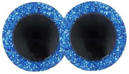 maDDma Glitzeraugen AA 1 Paar D=8, Kuppelhöhe 7mm Tieraugen Sicherheitsaugen Puppenaugen Teddyaugen Farbwahl