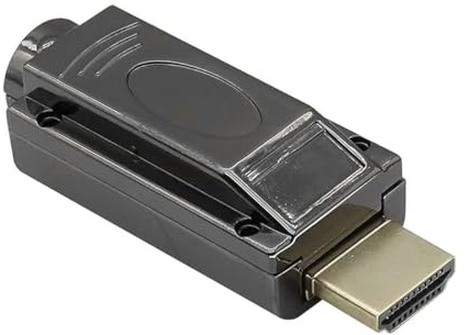 Ausi Adaptador HDMI macho sin soldadura (2 unidades), módulo de señal para conector de cable HD, compatible con teléfonos móviles, ordenadores y televisores (negro)