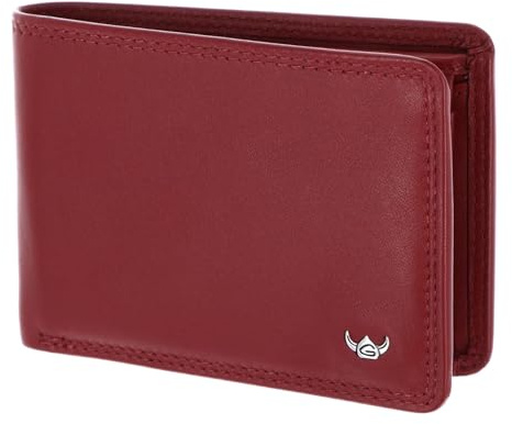 Golden Head Leder Geldbörse Polo RFID Protect Minischeintasche 1194 Rot dunkelrot