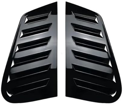 Alerón Ventana Lateral Trasera Para VW Para GOLF 4 Para MK4 1997-2006 ABS Rejilla Trasera Coche Ventana Lateral Cubierta Obturador Pegatina Embellecedora(Gloss Black)