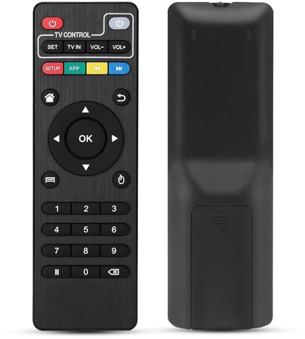 Mando a Distancia Universal para TV Box, Mando TV Universal Compatible con MXQ / T95 / X96 / H96 Pro, Mando Universal TV con Control por Infrarrojos, Reemplazo Fácil sin Programación