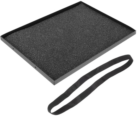 TOVINANNA Projector Shelf with Tripod Mounting and Non-slip Pads, Steel Laptop Pallet Tray Platform for Monitor and Other Devices, Featuring Female Thread Adapter from 3/8 Inch to 1/4 Inch,