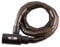 IFAM Antivol de rotules moto modèle Slide, câble en acier renforcé avec blindage articulé, longueur 1,50 m, épaisseur 3 mm, cadenas articulé haute flexibilité, couleur gris, sécurité et protection