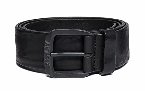 Replay Herren Gürtel aus Leder, Black 098 (Schwarz), 95