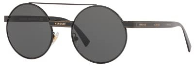Ray-Ban Damen 0VE2210 Sonnenbrille, Pink (Black), 52.0