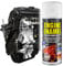 E-TECH - Heat Resistant Engine Enamel Paint 400ml - Spray On High Temp Paint (Black)