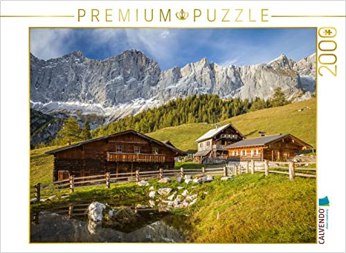 CALVENDO Puzzle Neustattalm (1.530 m) vor der Dachstein-Südwand 2000 Teile Puzzle quer | Lege-Größe cm Foto-Puzzle für glückliche Stunden