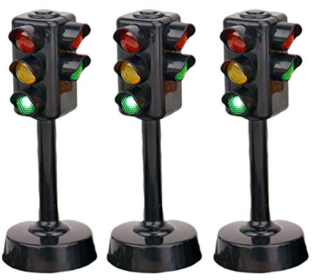 STOBOK Bobby Car Zubehör Ampel Spielzeug Spielzeug Ampeln Modell Kinder Frühen Pädagogischen Spielzeug 3 Stück Schrank Outdoor