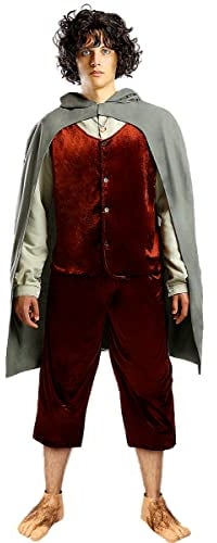 Funidelia | Frodo Kostüm - Der Herr der Ringe 100% OFFIZIELLE für Herren Größe XL Hobbit, Film und Serien, Der Herr der Ringe, Lord of the Rings (LOTR) - Farben: Bunt, Zubehör für Kostüm