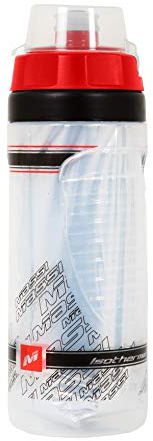 Massi Bidón térmico, Transparente/Rojo, 500 ml, Unisex Adulto, 500cc