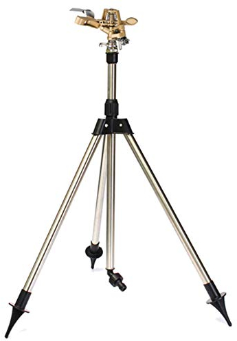 Regner-Stativ Teleskop-Stativ Mit Gartensprenger Sprinkler Rasensprenger-Stativ Macht Aus Boden-Regnern Einen Hochregner, Für Bewässerung Höherer Pflanzen, Einstellbare Höhe 45-90 Cm Klappbare Sta