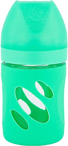 Twistshake Biberon Anti-Coliques en Verre 180 ml Vert Pastel