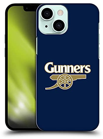 Head Case Designs Officially Licensed Arsenal FC Gunners Blue Crest 2 Hard Back Case Compatible With Apple iPhone 13 Mini