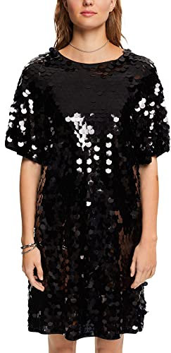 ESPRIT Damen 122EE1E311 Kleid, 001/BLACK, 38