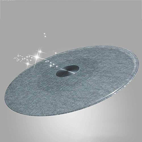 ZXFDM Grand Plateau tournant en Verre trempé Table à Manger Lazy Susan Présentoir Plateau de Service Plateau de Service en Verre Rond Plateau de Service Rotatif,70-110cm/28-43in