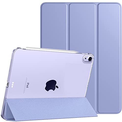TiMOVO Hülle für iPad Air 11 Zoll (M3/M2-2025/2024), iPad Air 5./4. Generation (2022/2020) 10,9 Zoll Hülle, Schlank Schutzhülle mit Transparenter Rückseite, Auto Schlaf/Aufwach, Lavendel Violett