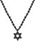 Eigso Goth Anhänger Choker Kragen für Frauen Männer Retro Vintage Davidstern Kette Halskette für Frau Mann