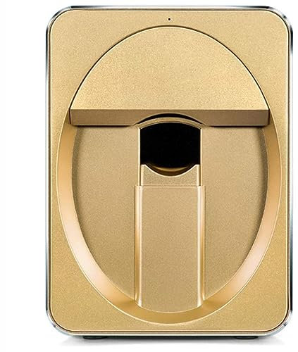 Nagelkunstdrucker, intelligente automatische 3D-Nageldruckmaschine, unterstützt WLAN/DIY/USB, für den Nagelstudio zu Hause,Gold