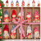 Weihnachtswichtel Anhänger Christbaumschmuck, 10er Set Strohanhänger natürlicher, Weihnachtlicher Stroh Anhänger, Weihnachtsengel Klein Figuren Anhänger, Weihnachtsbaumschmuck aus Stroh