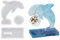Finyoffiy Fotorahmenform Delfin Silikonformen Mondsterne Epoxidharz Frame Mould Resin Mold DIY Basteln Haus Dekoration Resin Silikonform Ornamente (Dolphins)